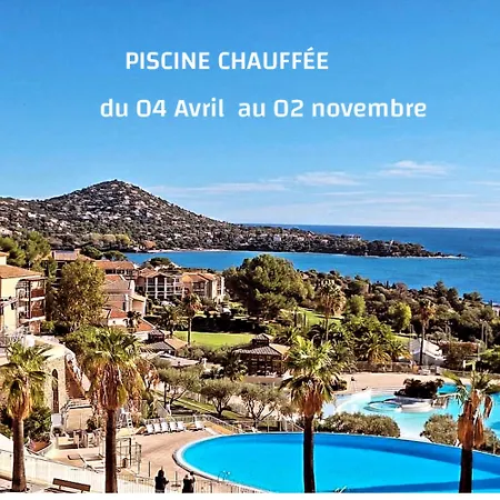 Appartement classé Premium - Le Jardin Clos Vue Mer -Parking Couvert - PISCINE Chauffée du 05-04 au 01 -11- Parc résidentiel avec espaces de Loisirs parcours de Santé, randonnées , Jeux extérieur *
